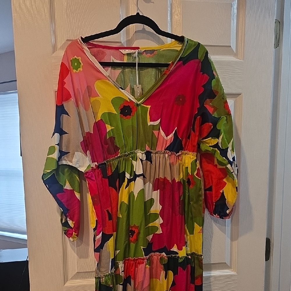 Trina Turk Multicolor Floral Maxi Dress